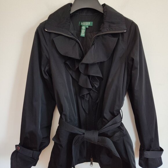 Ladies Petite SZ PS Lauren Ralph Lauren Black Jacket - Picture 2 of 5
